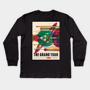 The Grand Tour Space Race Era Poster Kids Long Sleeve T-Shirt